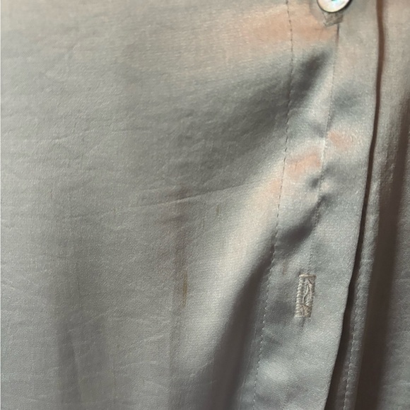 Bailey 44 Silver Long Sleeve Ruffled Blouse - Picture 2 of 5